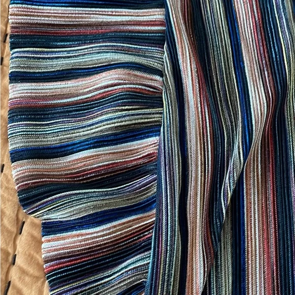 Anthropologie Vanessa Virginia Striped Ruffle Top - Picture 3 of 5